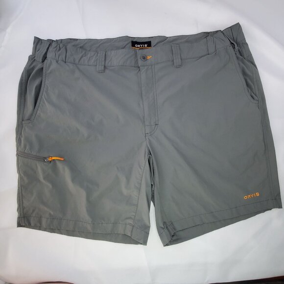 Orvis Jackson Quick Dry Hybrid Fishing Shorts Mens Size XXL Gray Hiking Camping - Picture 1 of 9